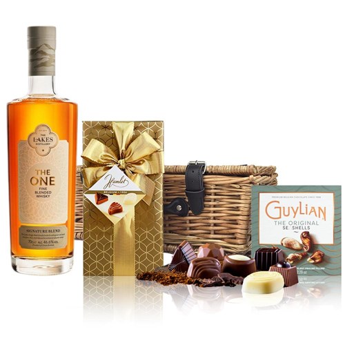 The Lakes The One Signature Blended Whisky 70cl And Chocolates Hamper